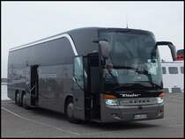 Setra 416 HDH von Klpfer aus Deutschland im Stadthafen Sassnitz am 01.06.2013