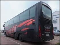 Scania Irizar von Krmer aus Deutschland im Stadthafen Sassnitz am 01.06.2013