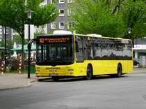 MAN Niederflurbus 3. Generation (Lion's City) auf der Linie 162 nach U-Bahnhof Altensessen-Mitte am U-Bahnhof Essen Karlsplatz.(26.4.2014)
