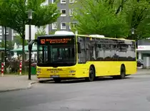 MAN Niederflurbus 3. Generation (Lion's City) auf der Linie 162 nach U-Bahnhof Altensessen-Mitte am U-Bahnhof Essen Karlsplatz.(26.4.2014)
