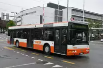 RBS, Worblaufen Nr. 16/BE 710'808 MAN (ex Nr. 12) am 29. April 2014 in Papiermühle. Dieses Fahrzeug wurde für ein paar Einsatztage während der BEA noch umnummeriert, weil gleichzeitig das neue Fahrzeug 12 bereits im Einsatz war.