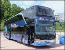 Setra 431 DT von Elite Hamburg im Stadthafen Sassnitz am 04.06.2013 