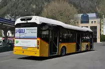 Volvo Hybrid Bus der Post auf der Linie 105 am Bahnhof Interlaken West. Die Aufnahme stammt vom 16.04.2014.