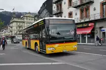 Mercedes Citaro der Post auf der Linie 104 kurz vor dem Bahnhof Interlaken West. Die Aufnahme stammt vom 16.04.2014.
