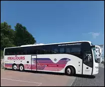 Volvo 9700 von Ideal-Tours aus Deutschland im Stadthafen Sassnitz am 08.06.2013