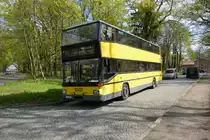 S-Bahn Ersatzverkehr der Linie 5 (S-Bahn Berlin) am 12.04.2014 in Hoppegarten. B-U 3776 (SD 202).