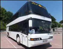 Neoplan Skyliner von HS travel service aus Deutschland im Stadthafen Sassnitz am 08.06.2013