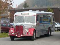 BSU - Oldtimer FBW Bus Nr.11 SO 20727 unterwegs in Wangen an der Aare f�r die aare seeland mobil am 28.10.2007