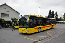 Mercedes Citaro mit der Betriebsnummer 69 auf der Linie 60 kurz nach der Endstation in Bottmingen. Die Aufnahme stammt vom 16.05.2014.