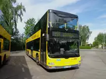 MAN Lions City DD BVG Wagen 3138 auf Linie M21 an der Endhaltestelle Rosenthal, Uhlandstr./Wilhelmsruher Damm