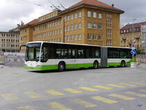 transN / La Chaux de Fonds - Mercedes Citaro Nr.227  NE  109227 unterwegs in La Chaux de Fonds am 16.05.2014