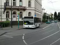Ein Mercedes Benz Citaro C1 Facelift von FRABus am 24.05.14 in Frankfurt am Main Süd als SEV (Schienenersatzverkehr) der Linie 14