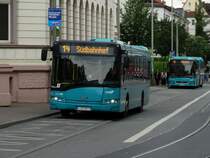 Solaris Urbino  von Alpina Veolia auf der Linie 14 am 24.05.14 als SEV (Schienenersatzverkehr) 