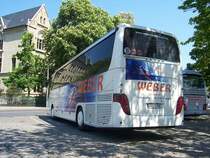 Setra-Reisebus am 12.05.08 auf dem Domplatz in Erfurt.