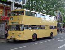 Der historische BVG Wagen 2100 vom Typ Büssing DES 68 Baujahr 1969 am 24.05.14 auf der ehemaligen Linie 73 (heute M46) nach Britz,Buschkrug,am Europa-Center