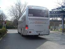 Ein Mercedes Benz Integro bei der Abfahrt vom Chemnitzer Busbahnhof am 11.04.08
