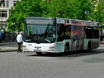 MAN Niederflurbus 3. Generation (Lion's City) auf der Linie 602 nach Wuppertal-Oberbarmen Lenneper Straße am S-Bahnhof Wuppertal Oberbarmen.(25.5.2014) 
