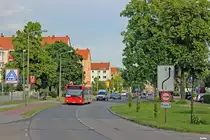 Der ehemalige KOM 451 der KVG Kiel in Brandenburg, am Marienberg.