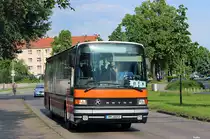Ein ehemaliger Setra S215UL der EVB Zeven in Brandenburg, am Marienberg.