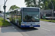 P-AV 162 auf der Linie P3 zum ILA Gelände unterwegs. Aufgenommen am 23.05.2014.