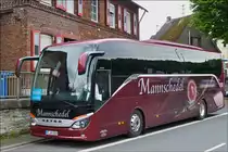 . Setra S 515 HD aufgenommen bei einem kurzen Stopp in Runkel. Unterwegs ist er mit einer Reisegruppe durch das Lahntal. 26.05.2014