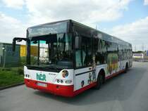 19.05.08,Neoplan der HCR in Wanne-Eickel.Werbung:Die Busschule der HCR.
