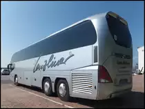 Neoplan Cityliner von Lenzliner aus Deutschland im Stadthafen in Sassnitz am 15.06.2013