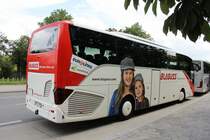 Setra S 515 HD der Firma Blaguss in Wien, beim Busanhalteplatz Schloss-Schönbrunn, Aufgenommen am 27. Mai 2014 
