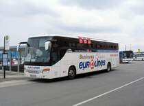 Reisebus der Marke SETRA am 23.04.14 in Rostock.
