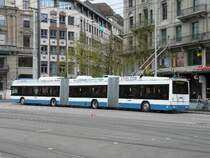 VBZ Z�rich - 3 Teiliger Hess - Swisstrolley BGGT-N2C Nr.68 unterwegs auf der Linie 31 am 19.04.2008