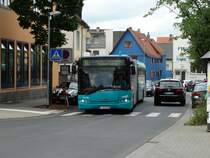 Solaris Urbino der VGF am 11.06.14 in Bad Vilbel auf der Linie 30