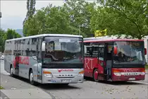 . Setra S415 UL im Doppelpack am Bahnhof in Trier.  27.05.2014 