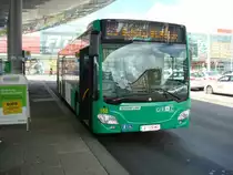 Ein brandneuer Mercedes-Benz Citaro C2 (Wagen 160) der Grazer Verkehrsbetriebe auf der Linie 63 ab Graz Hauptbahnhof bis Schulz (Hat nichts mit Axel Schulz zu tun, sonern ist die Abkürzung für Schulzentrum) St. Peter.