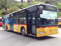 Mercedes Citaro Nr. 57 (2001) von Postauto Regie Prättigau (ehemaliger Wagen von PU Vogt) am 13.5.2014 auf die Abfahrt wartend am Bahnhof Küblis.