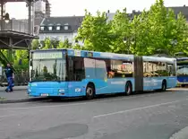 MAN Standardlinienbus 2. Generation auf der Linie 602 nach Sprockhövel-Haßlinghausen Busbahnhof am S-Bahnhof Wuppertal-Oberbarmen.(18.6.2014) 
