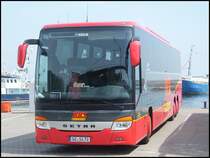 Setra 417 GT-HD von BBS Reisen aus Deutschland im Stadthafen Sassnitz am 19.06.2013