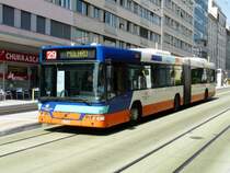 TG Genf - Volvo Gelenkbus Nr.353 GE 96055 eingeteilt auf der Linie 29 unterwegs in Genf am 07.05.2008