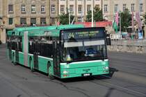 MAN Bus 780 auf der Linie 34 überquert die Mittlere Rheinbrücke. Die Aufnahme stammt vom 21.06.2014.