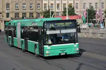 MAN Bus 780 auf der Linie 34 überquert die Mittlere Rheinbrücke. Die Aufnahme stammt vom 21.06.2014.