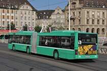 MAN Bus 776 auf der Linie 36 überquert die Mittlere Rheinbrücke. Die Aufnahme stammt vom 21.06.2014.