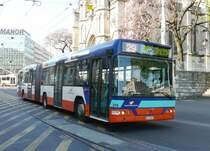 TG Genf - Volvo Gelenkbus Nr.376 GE 96837 eingeteilt auf der Linie 29 unterwegs in Genf am 07.05.2008