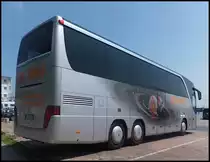 Setra 415 HDH von Burow aus Deutschland im Stadthafen Sassnitz am 20.06.2013