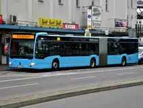 Mercedes-Benz O 530 III (Citaro 2. Generation) auf Dienstfahrt an der Haltestelle Wuppertal-Barmen Alter Markt.(26.5.2014) 

