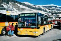 PostAuto Graub�nden GR 159'234 Mercedes Citaro am 19. Februar 2008 Scuol-Tarasp, Bahnhof