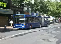 Mercedes-Benz O 405 N (Niederflur-Stadtversion) auf der Linie 21 nach Aachen Siegel an der Haltestelle Aachen Alter Posthof.(10.7.2012)

