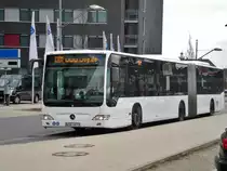Mercedes-Benz O 530 II (Citaro Facelift) auf Dienstfahrt am Hauptbahnhof Wolfsburg.(2.4.2013)

