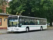 Mercedes-Benz O 530 I (Citaro) auf Dienstfahrt an der Haltestelle Neuruppin Pfarrkirche.(15.7.2011)
