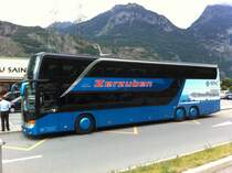 Nouveau Setra 431 DT Euro 6 n° 14, Zerzuben, relais du St-Bernard 29.06.2014