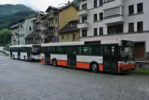 Milit�rtransport Airolo: MB 405N *UR 9345*, ex. BSU Nr. 65 und ex. BSU Nr. 63, in Airolo, 29.06.2014. 