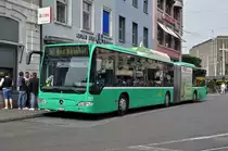 Mercedes Citaro 727 auf der Linie 30 wartet am Bahnhof SBB auf die nächste Abfahrtszeit. Die Aufnahme stammt vom 27.06.2014.
